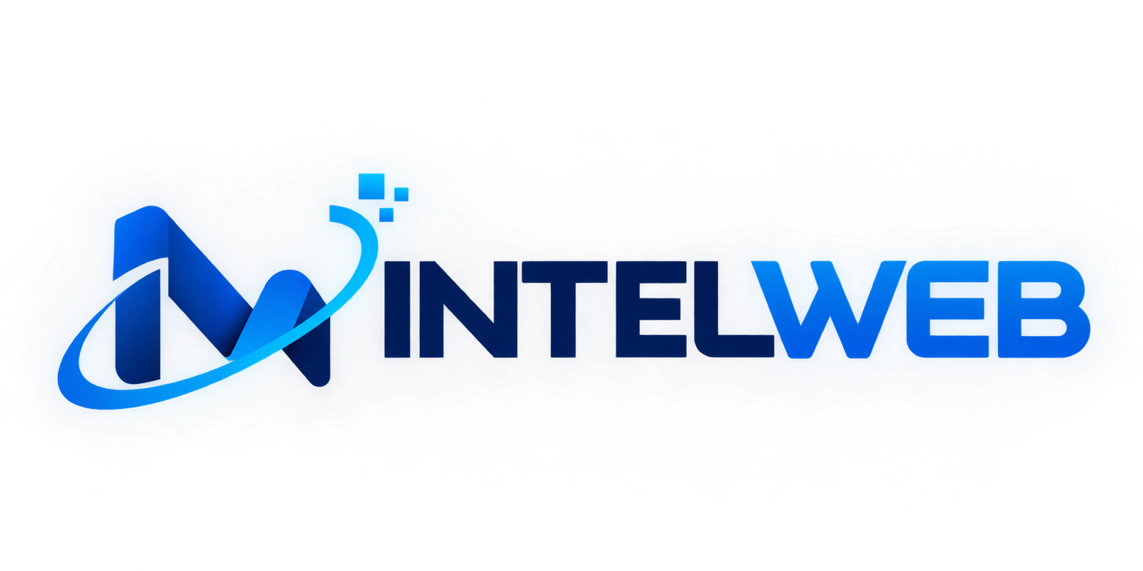 INTELWEB foi pensada para representar uma empresa moderna de tecnologia, criação de sites, marketing digital e soluções para presença online. Símbolo: representa conexão, inovação, movimento e evolução digital. Elementos ascendentes: remetem a crescimento, tráfego, resultados e expansão dos negócios na internet. Azul: transmite tecnologia, confiança, profissionalismo e segurança. Azul mais vibrante: reforça inovação, criatividade e ambiente digital. Tipografia forte: comunica solidez e profissionalismo, ajudando a posicionar a INTELWEB como uma empresa de tecnologia e serviços digitais. Construção simples: permite utilizar a marca em site, redes sociais, cartões, uniformes, propostas comerciais, anúncios e favicon.
